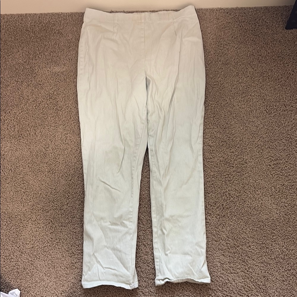 Faded Glory Light Cream Stretch Pants